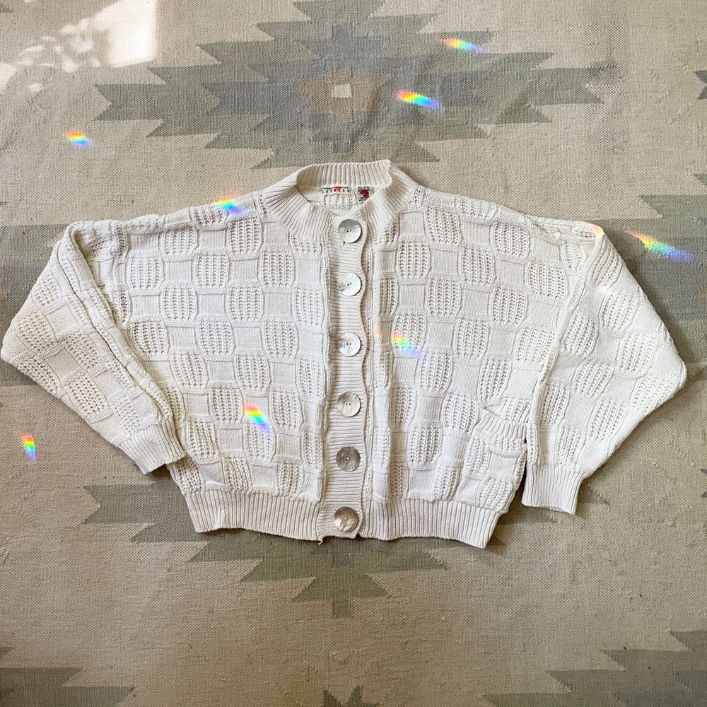 Vintage Express knit cardigan M